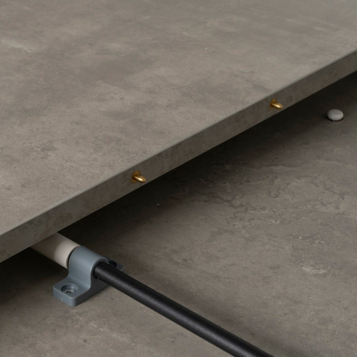 Masa extensibila MDF finisaj gri|Mese moderne extensibile pentru interioare minimaliste [8]