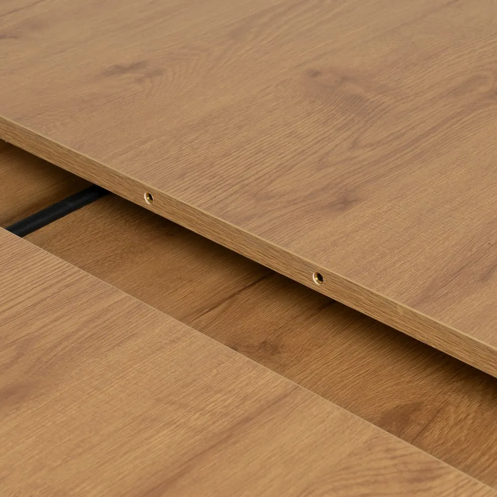 Masa extensibila MDF finisaj stejar|Mese extensibile pentru interioare moderne [10]