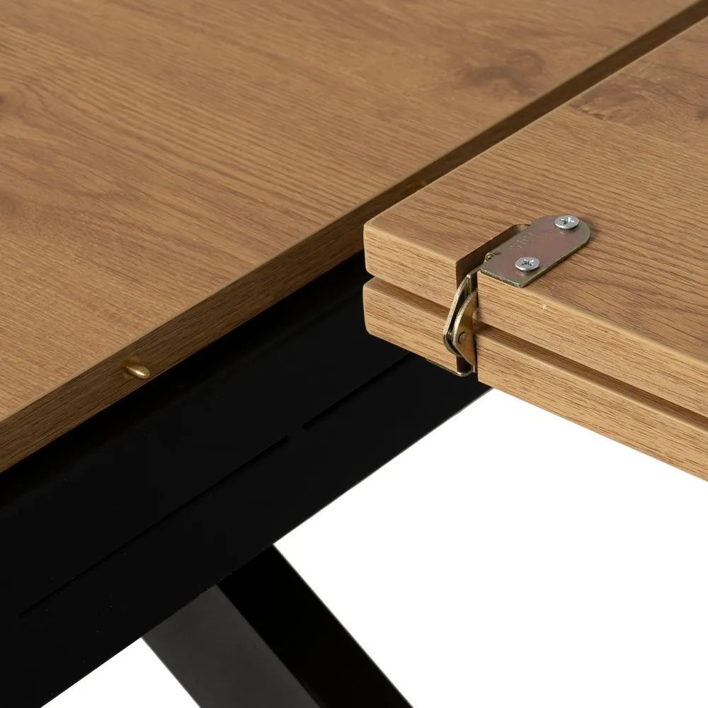 Masa extensibila MDF finisaj stejar|Mese extensibile pentru interioare moderne [14]