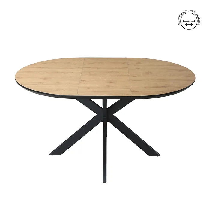 Masa extensibila MDF finisaj stejar|Mese extensibile pentru interioare moderne [3]