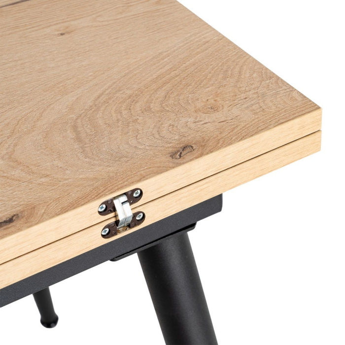 Masă extensibilă rotativă din metal și lemn [6]