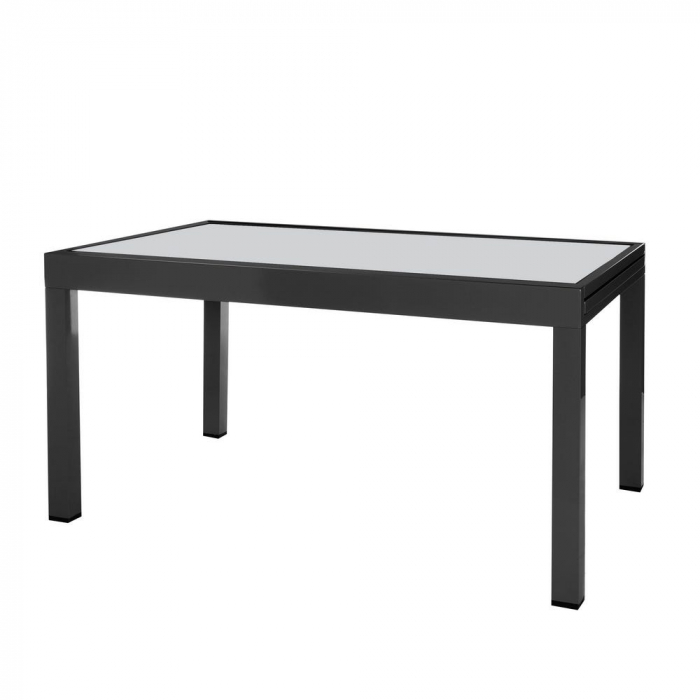 Masă Thais grafit – aluminiu și sticlă, extensibilă 270 cm exterior [1]