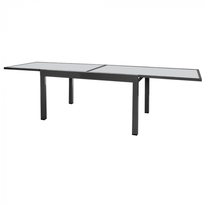 Masă Thais grafit – aluminiu și sticlă, extensibilă 270 cm exterior [2]