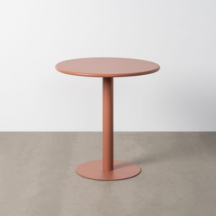 Masă HoReCa rotundă din metal terracotta [2]