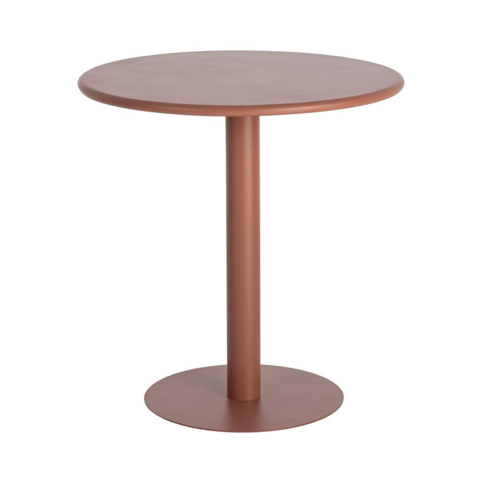 Masă HoReCa rotundă din metal terracotta [2]