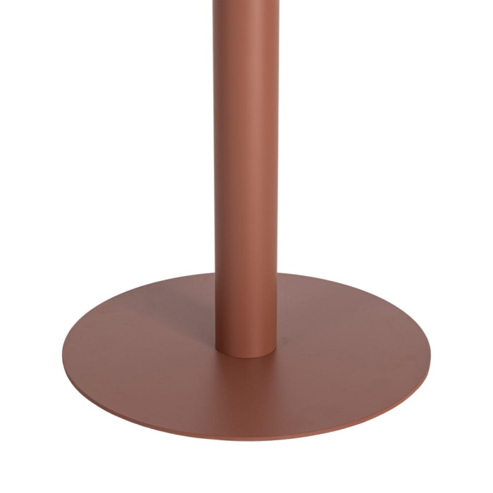 Masă HoReCa rotundă din metal terracotta [6]