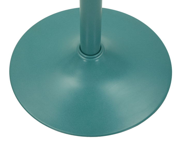 Masă înaltă de bar din metal verde petrol cu blat rotund decorativ [4]