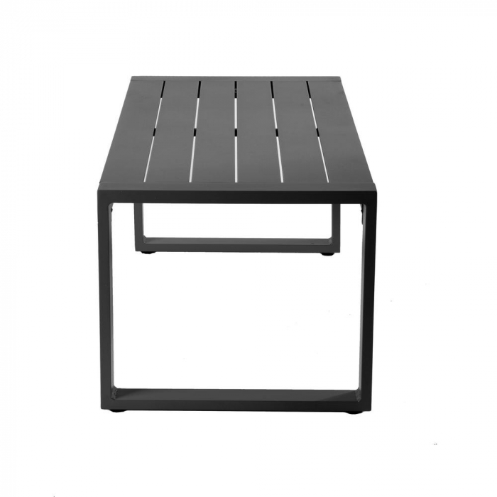 masă joasă IO – dreptunghiulară, aluminiu grafit, design minimalist [3]