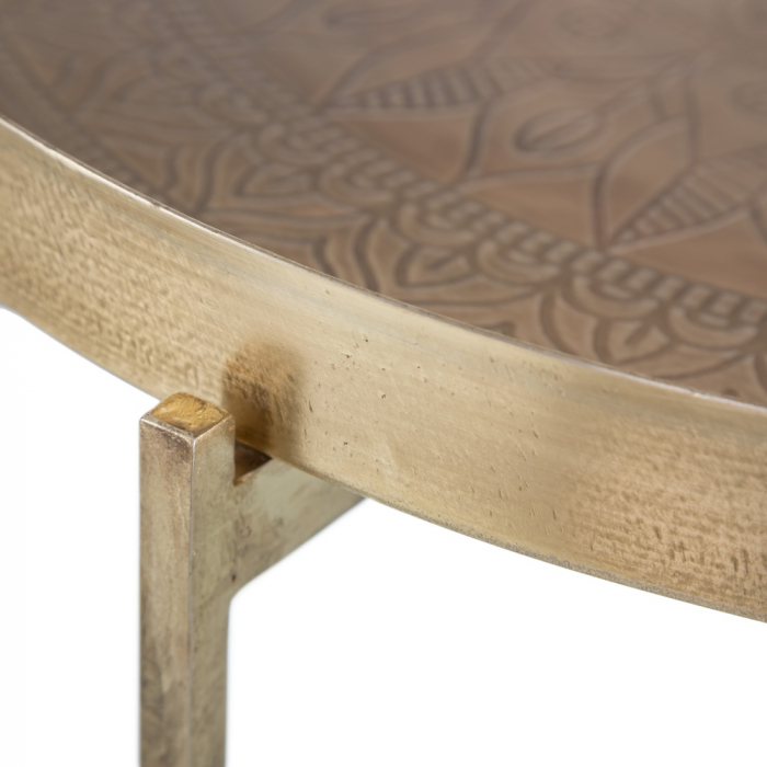 Masuta Laterala Auriu Fier CreativDeco - Design Minimalist pentru Diverse Utilizari [6]