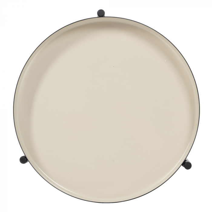Masuta Auxiliara Negru si Taupe CreativDeco - Mobilier Modern pentru Colturile Cozy [9]