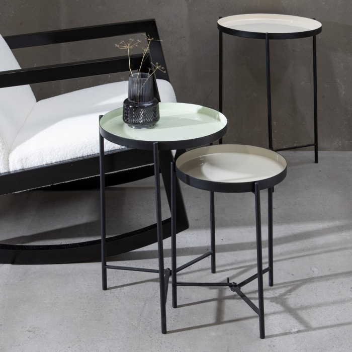 Masuta Auxiliara Negru si Taupe CreativDeco - Mobilier Modern pentru Colturile Cozy [2]