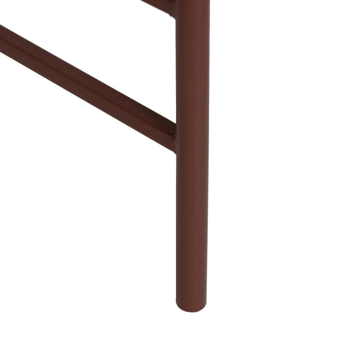 Masă laterală rotundă cu blat din sticlă și structură metalică Tile [7]