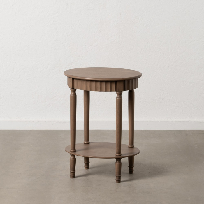 Măsuță Rotundă Lemn Pin CreativDeco - Mobilier Tradițional pentru Living și Dormitor [1]