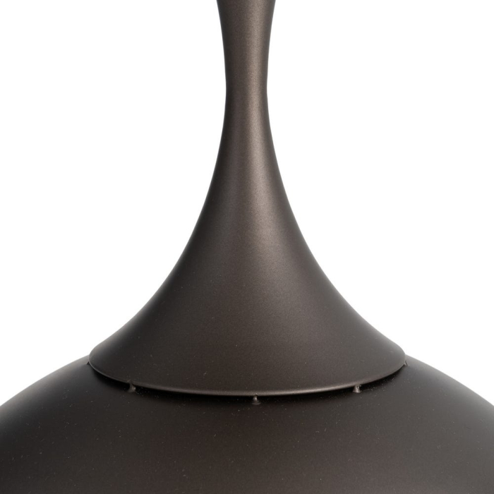 Masă laterală rotundă marmură neagră bază sculpturală [6]