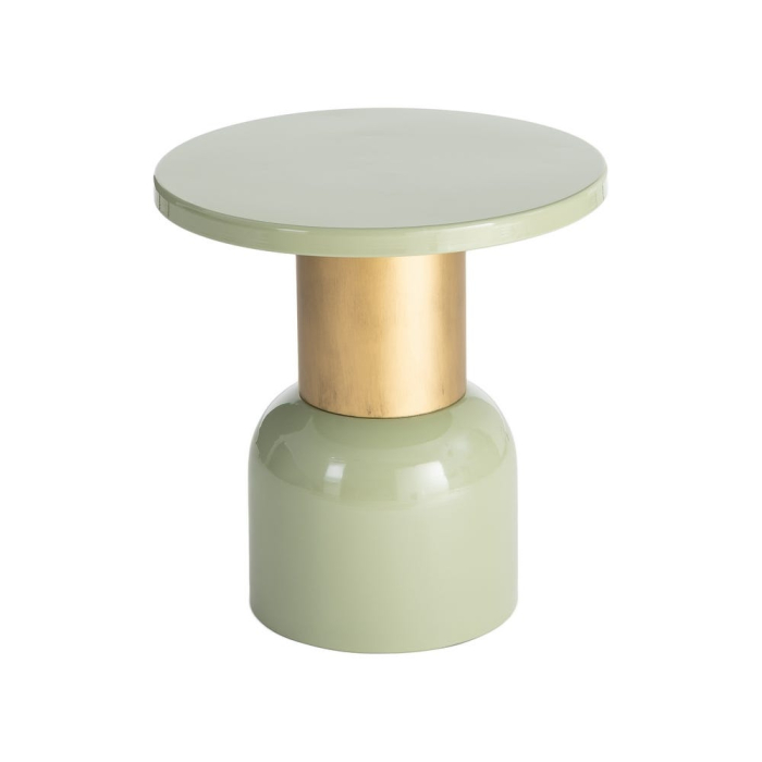 Masă laterală rotundă aquamarine bază volumetrică [7]