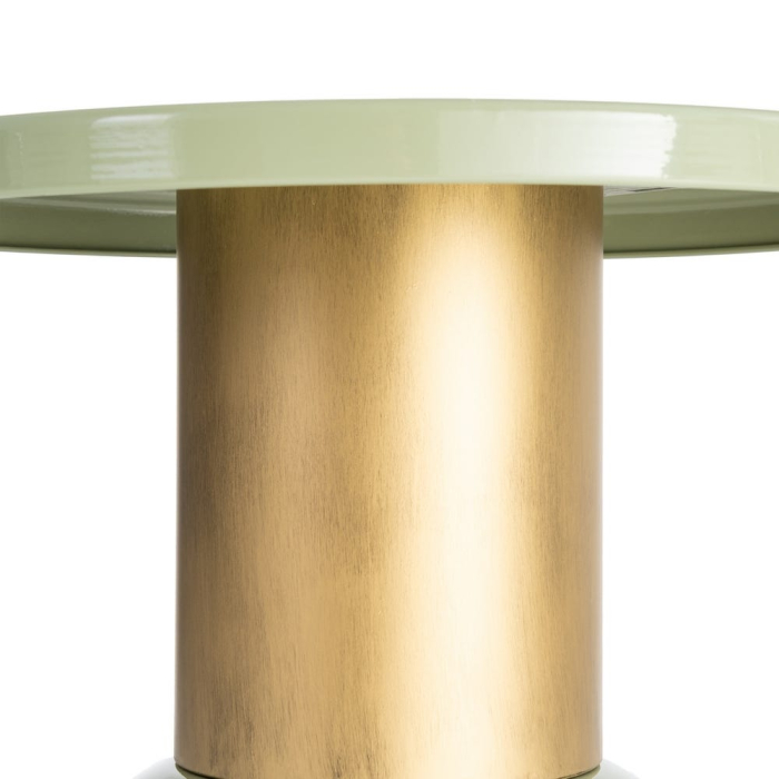 Masă laterală rotundă aquamarine bază volumetrică [4]