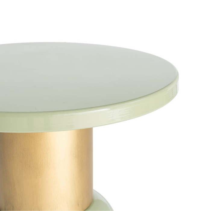Masă laterală rotundă aquamarine bază volumetrică [3]