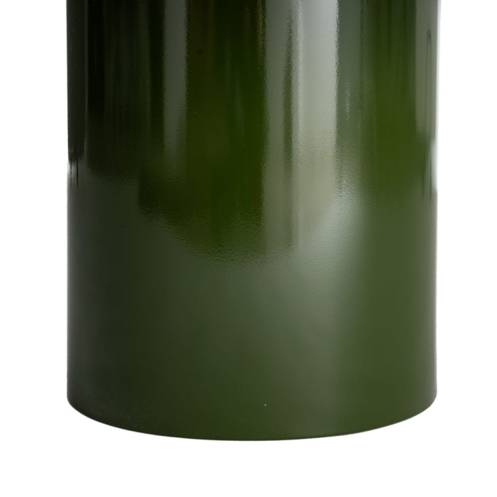 Masă laterală rotundă sticlă verde blat gros [7]