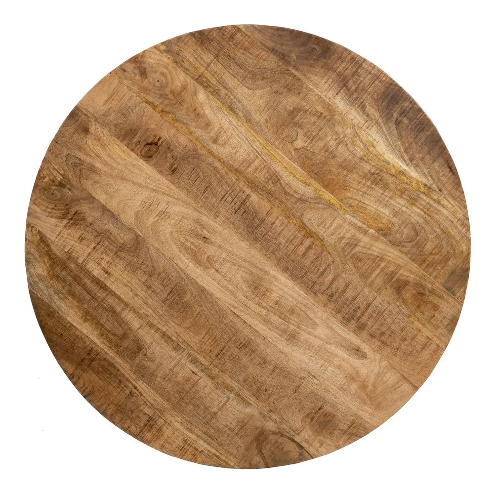 Masa Living Rotunda Lemn, Natural negru, de la creativdeco.ro [6]