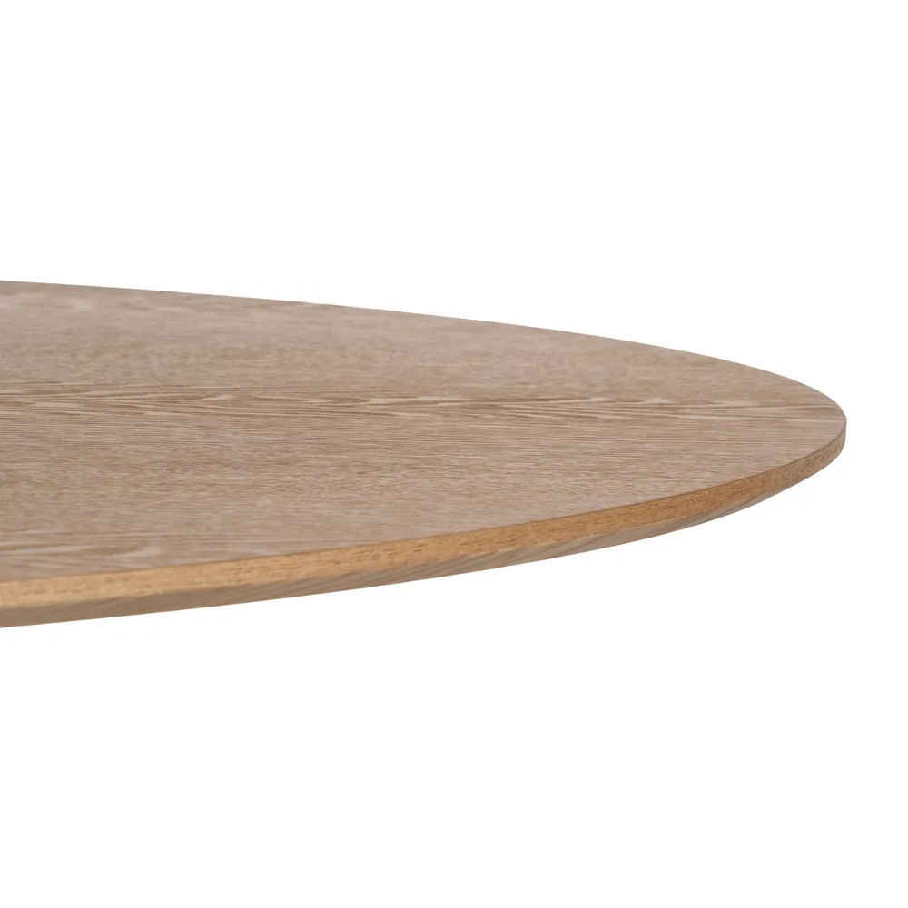 Masa ovala MDF finisaj lemn|Mese ovale de dining pentru interioare elegante [5]