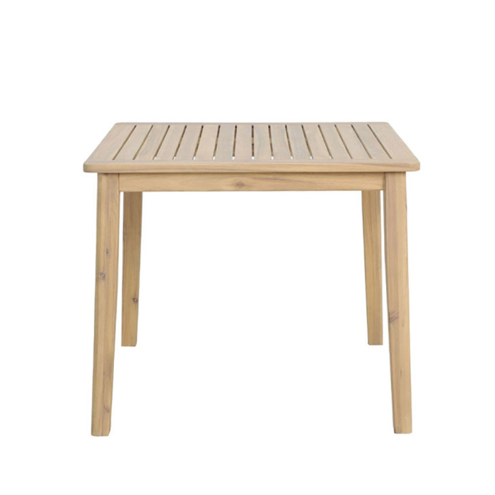 Masă pătrată de dining din lemn de acacia bej [2]