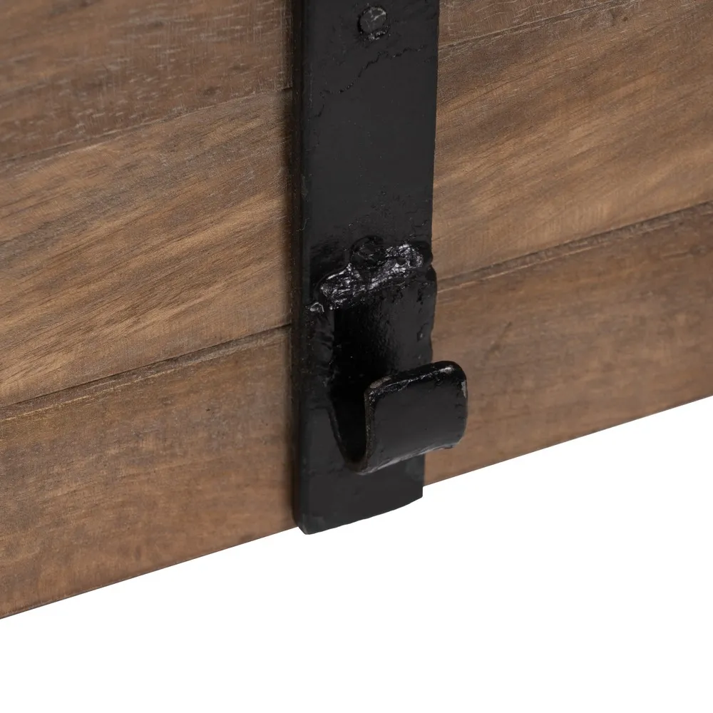 Masa Pliabila Gradina, Lemn Mango Metal, Natural Negru - CreativDeco.ro [9]