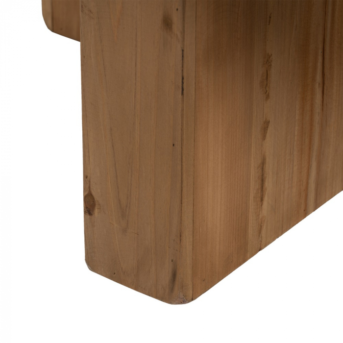 Masuta living rotunda lemn pin reciclat rustica [6]