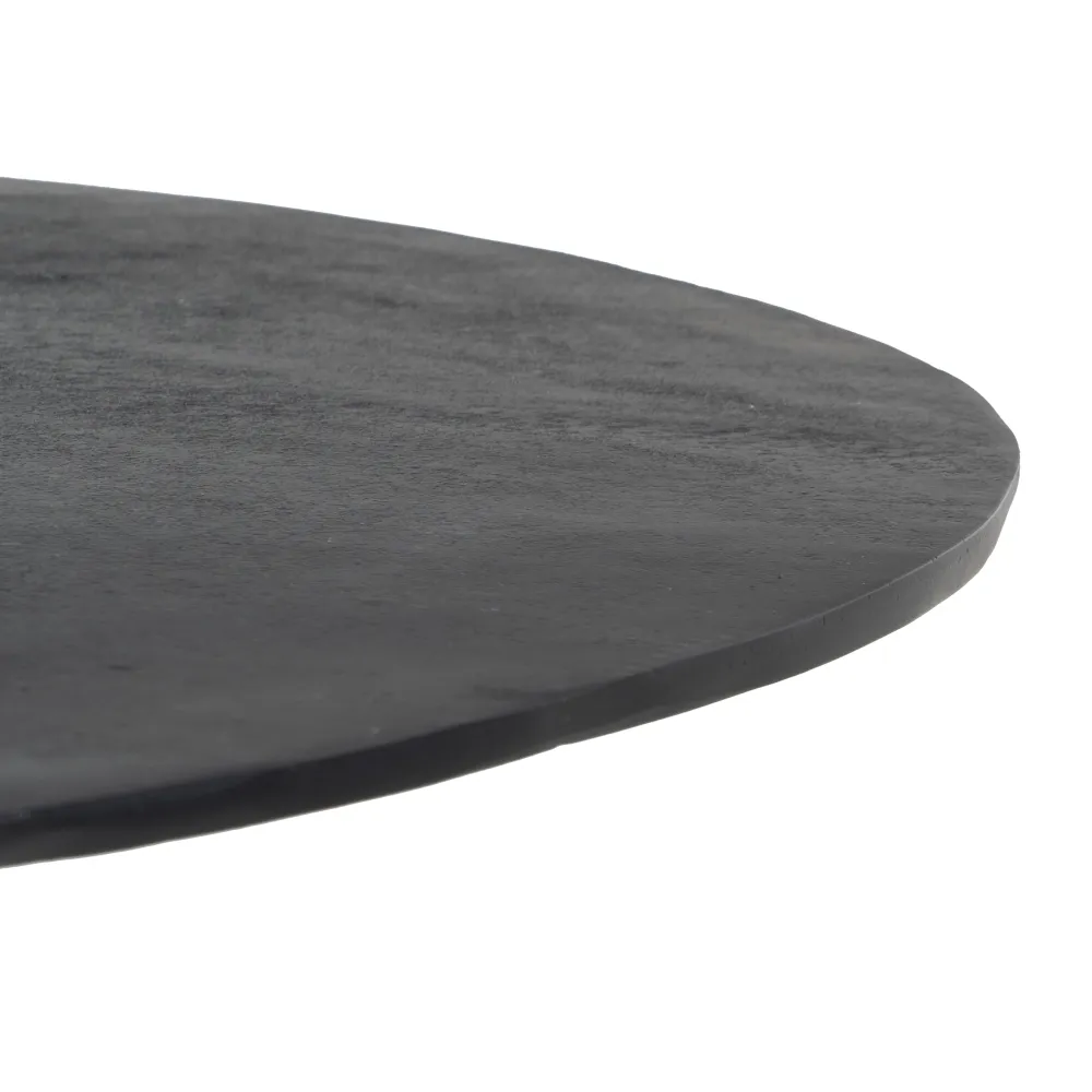 Masa Rotunda Amalia, Metal Aluminiu, Negru - CreativDeco.ro [9]