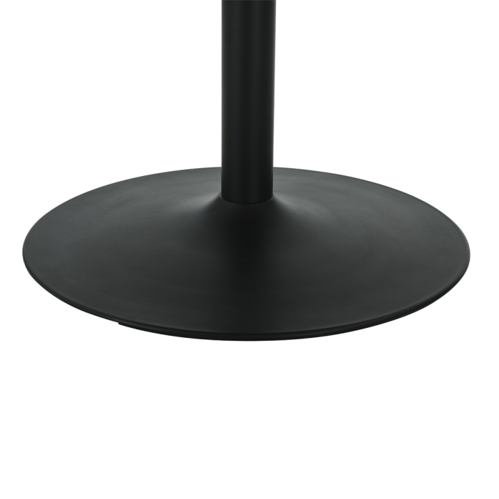Masă rotundă de dining din MDF cu furnir de stejar [8]