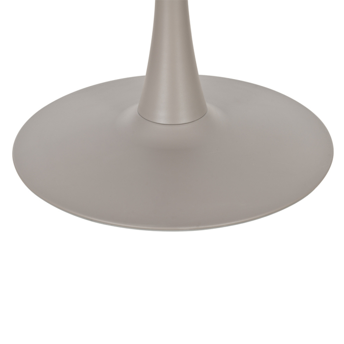 Masă rotundă de dining din MDF melaminat gri cu aspect de marmură [7]