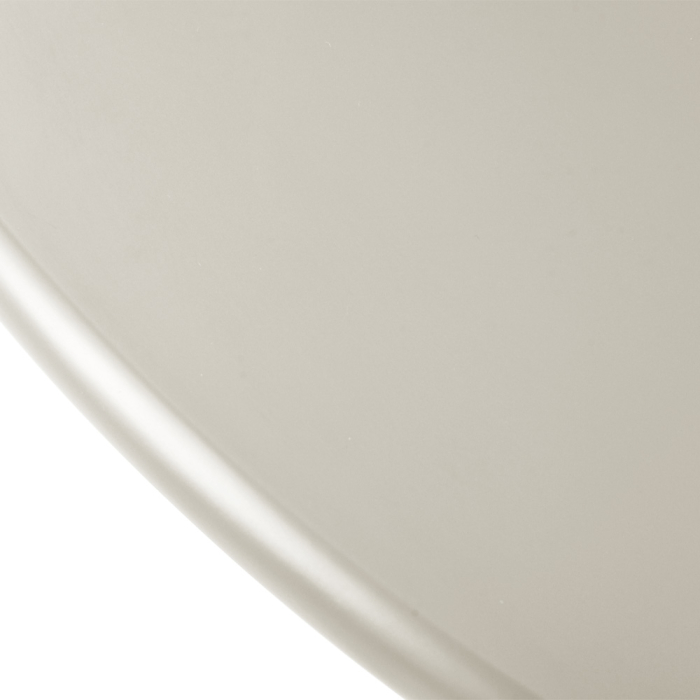 Masă rotundă de dining din MDF vopsit crem [4]
