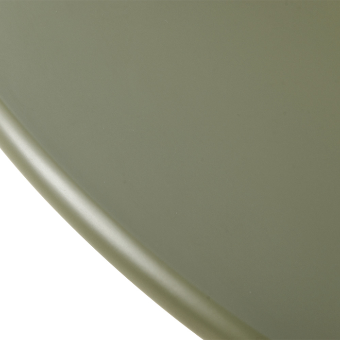 Masă rotundă de dining din MDF vopsit verde olive [4]