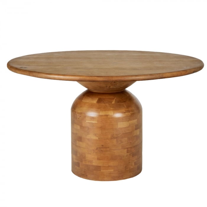 Masă rotundă lemn masiv acacia Cupola [1]
