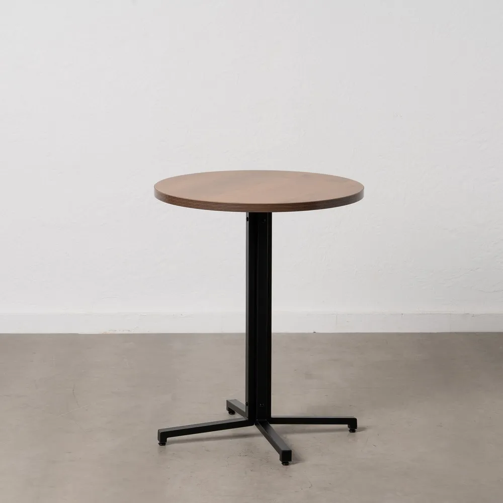 Masa Rotunda Elise, Maro Negru, MDF Metal, 60 CM - CreativDeco.ro [2]