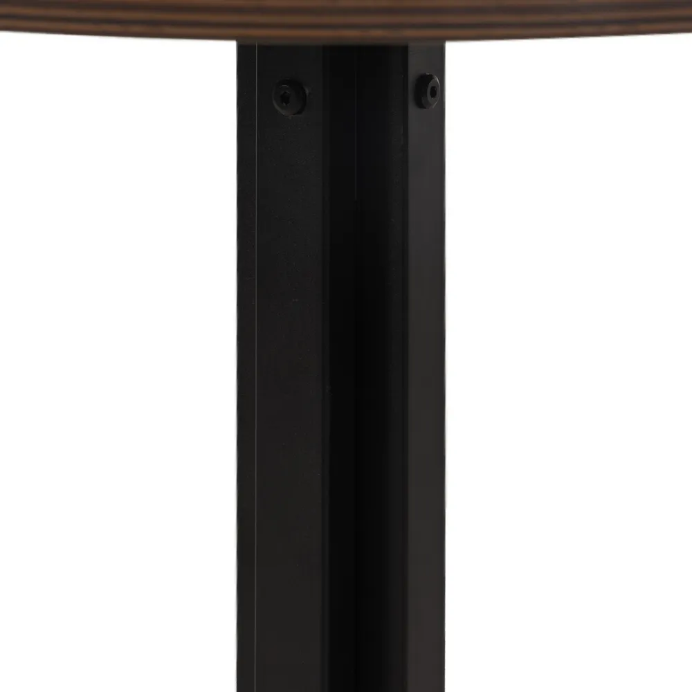 Masa Rotunda Elise, Maro Negru, MDF Metal, 60 CM - CreativDeco.ro [4]