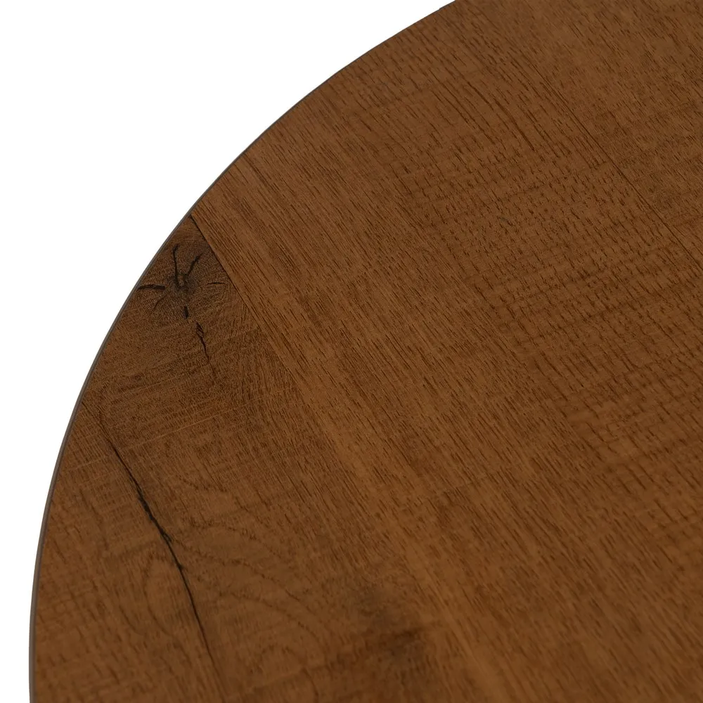 Masa Rotunda Elise, Maro Negru, MDF Metal, 60 CM - CreativDeco.ro [9]