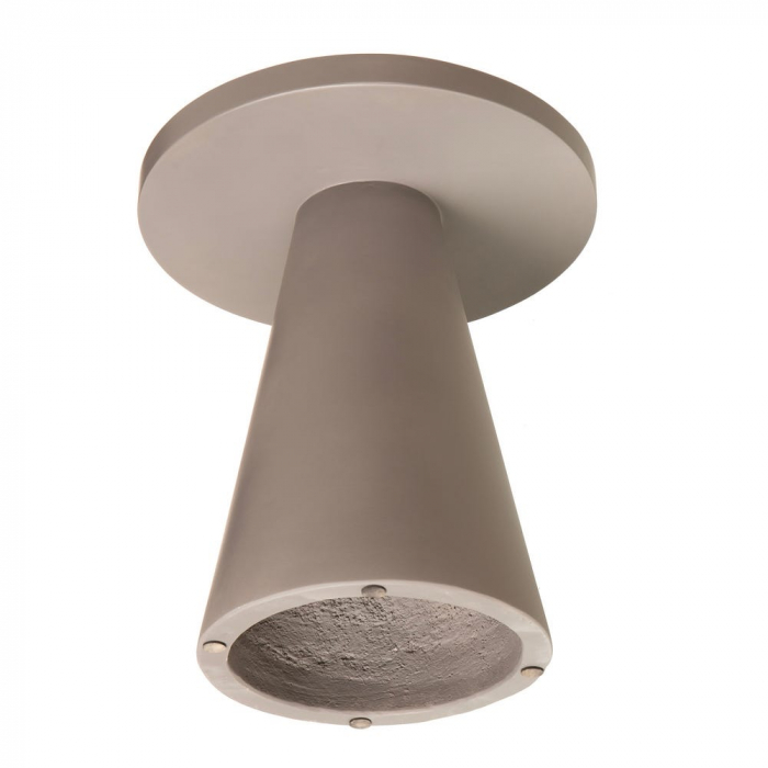 masă Bacoli bej – ciment conic, blat rotund, decor exterior sculptural [3]