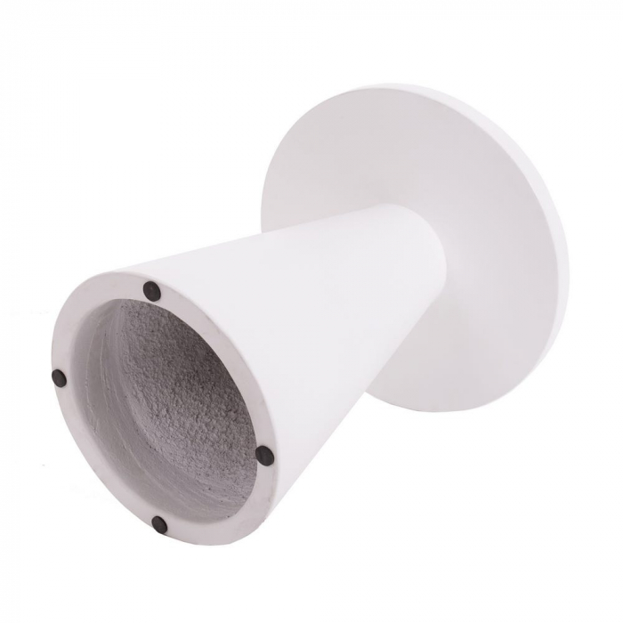 masă Bacoli albă – formă conică, ciment exterior, stil sculptural [3]