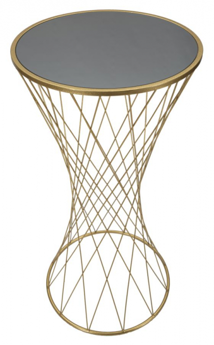 Masa rotunda inalta | Design geometric | CreativDeco [3]