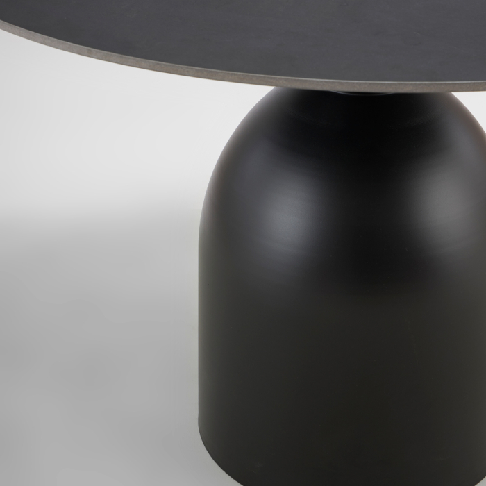 Masă de dining rotundă din ceramica neagra [3]