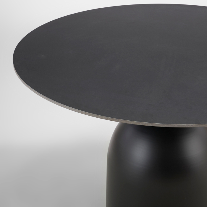 Masă de dining rotundă din ceramica neagra [2]