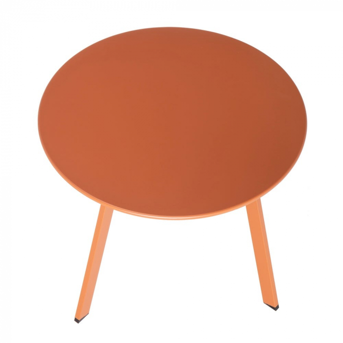 masă MARZIA Ø60 – oțel terra, masă rotundă exterior [3]