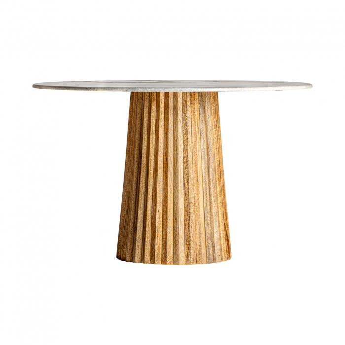 Masa sufragerie Art Deco lemn marmura|Mese elegante dining [1]