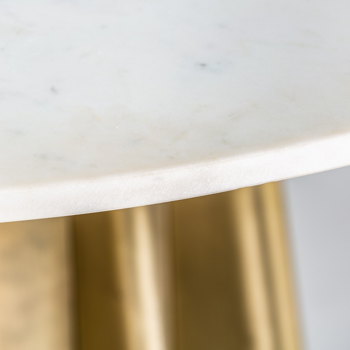 Masa Sufragerie Art Deco Alba si Aurie|Mese Dining Lux [3]