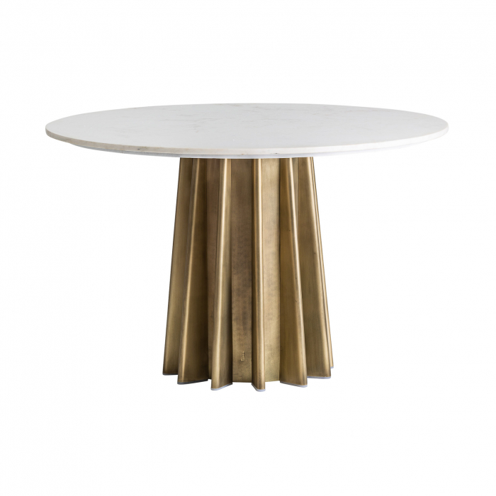 Masa Sufragerie Art Deco Alba si Aurie|Mese Dining Lux [2]