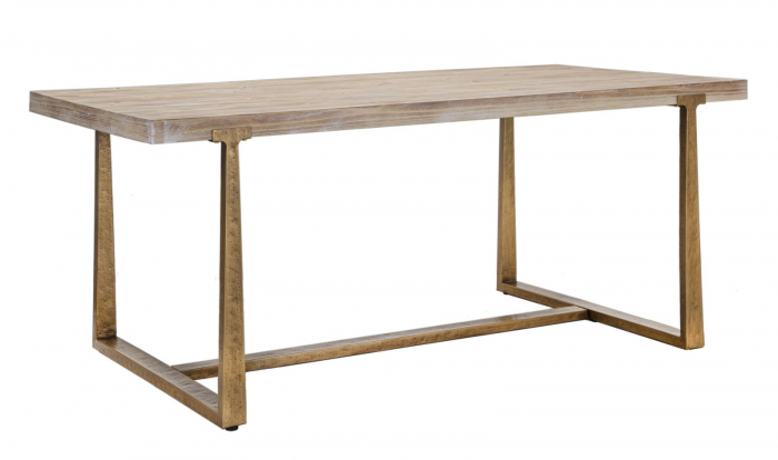 Masa sufragerie vintage 8 persoane blat masiv rustic CreativDeco [1]