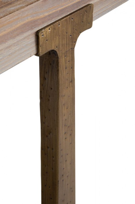 Masa sufragerie vintage 8 persoane blat masiv rustic CreativDeco [5]