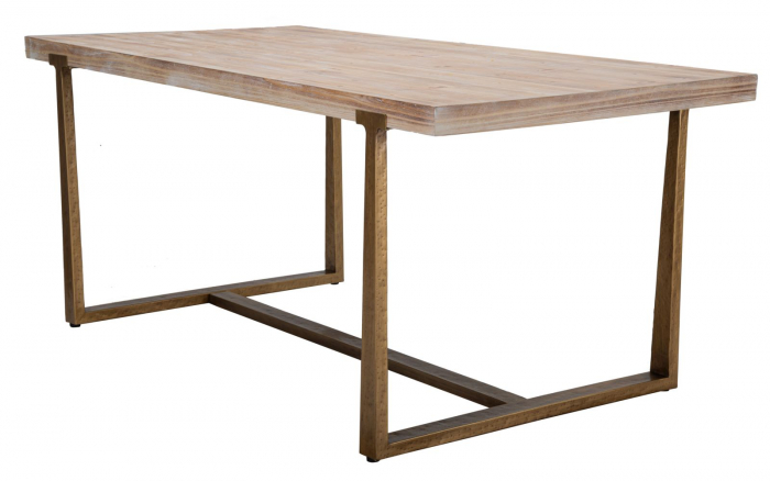 Masa sufragerie vintage 8 persoane blat masiv rustic CreativDeco [3]