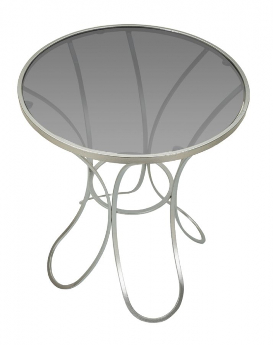Masuta rotunda cu sticla | Mobilier versatil CreativDeco [5]