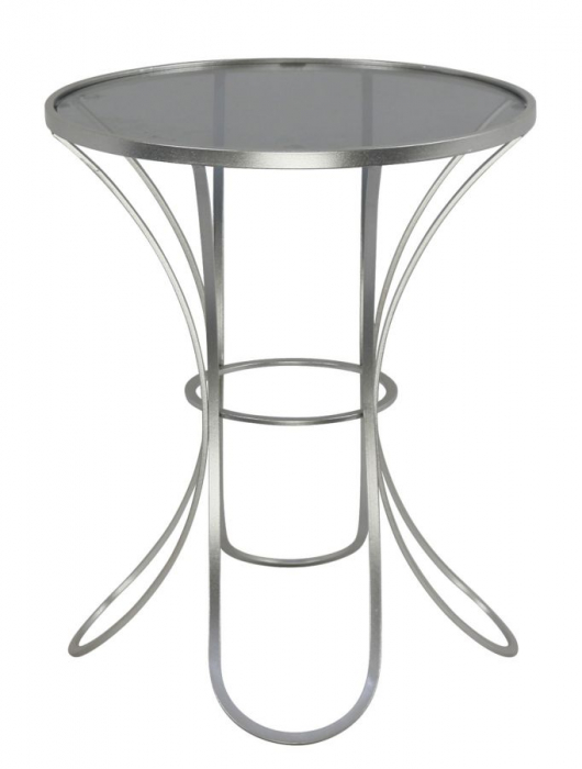 Masuta rotunda cu sticla | Mobilier versatil CreativDeco [1]